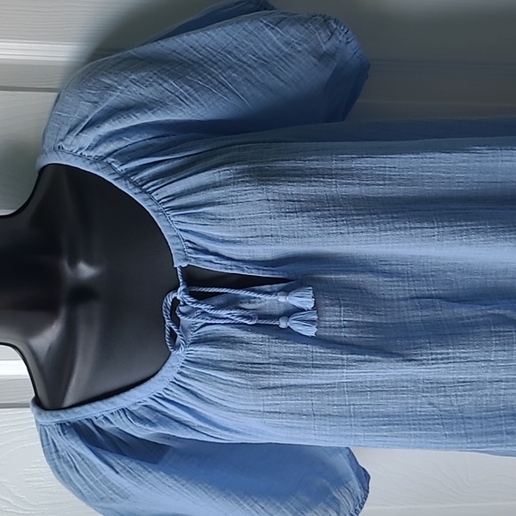 J.Crew Gauzy Beachy Boho Tunic Top Tassel Tie Front | Size Small | NWOT - Picture 2 of 6